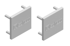 Star set eindkappen looprail Star grijs plastic